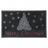 Rubber Single Tree Merry Christmas Floormat
