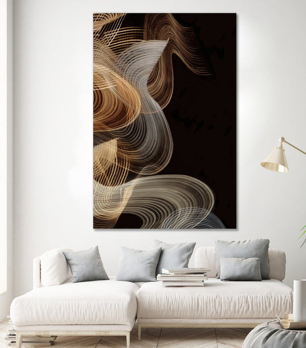 \"Smokey Lines\" Giant Art 84x54 Wall Art
