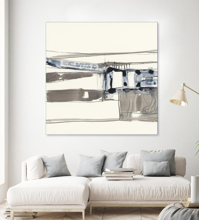 \"Stark Lines Ii\" Giant Art 54x54 Wall Art