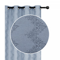 Jacquard Panel Chevron Blue 96