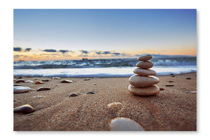 Stones Balance 24x36 Wall Art Frame And Fabric Panel