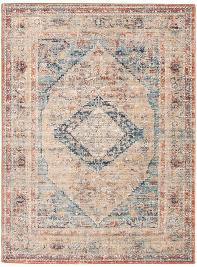 Bolivar Bijar Multi Colour Area Rug - 5'3" x 7'6"