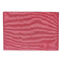 Chambray Ribbed Placemat Red - Set of 12