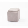 Chase Fabric Ottoman with Flip Tray Lid Light Grey Benches