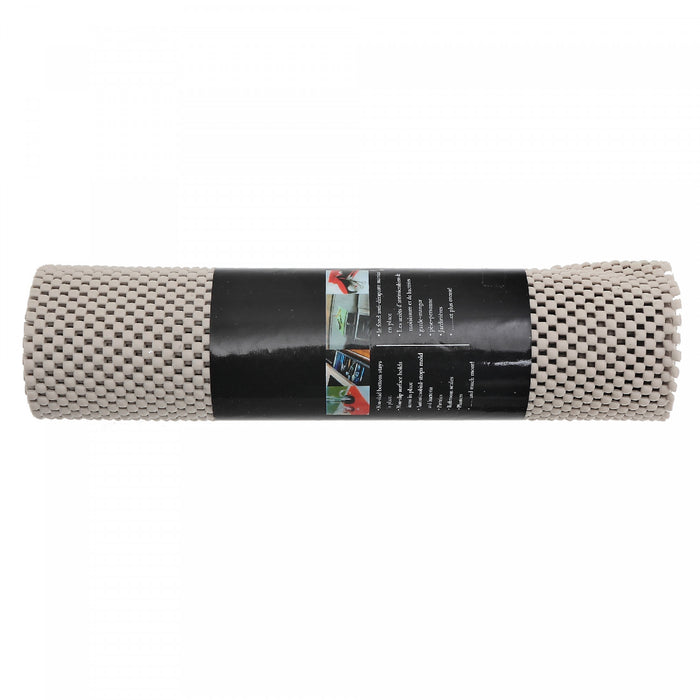 Anti Slip Pvc Mat Grey 12\" x 59\" - Set of 6 Kitchen Storage