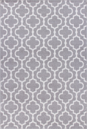 Lav Lat Grey 4x6 Area Rug
