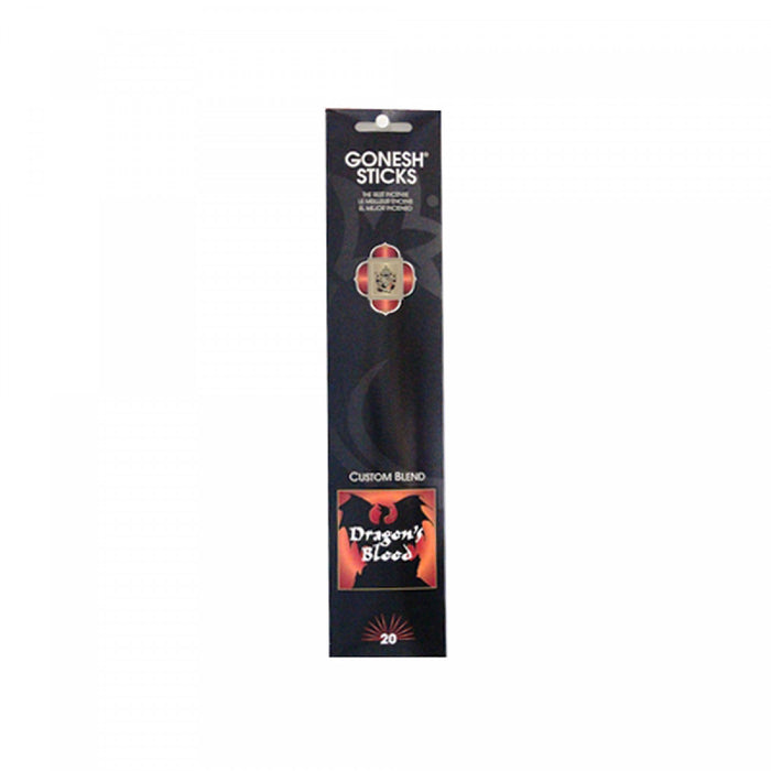 Gonesh Stick 20 Sticks Dragons Blood - Set of 8 Incense Sticks