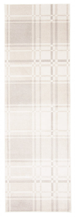 Roma Ivory Machine Washable Area Rug - 2'6\" x 8'0\"