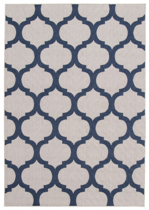  Sophie Grey-Navy Area Rug - 4'7\" x 6'7\"