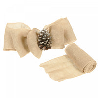 Burlap Ribbon Natural 20
