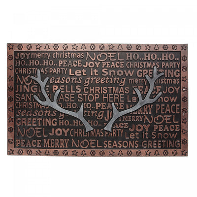 Rubber Antlers Floormat|Tapis de plancher orné de bois de renne, en caoutchouc