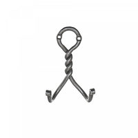 Double Twist Iron Wall Hook Antique Nickel - Set of 4 Hooks