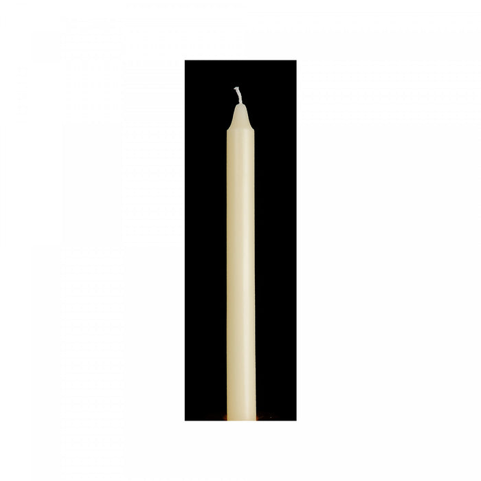 10\" Unscented Columns Ivory - Set of 12 Candle