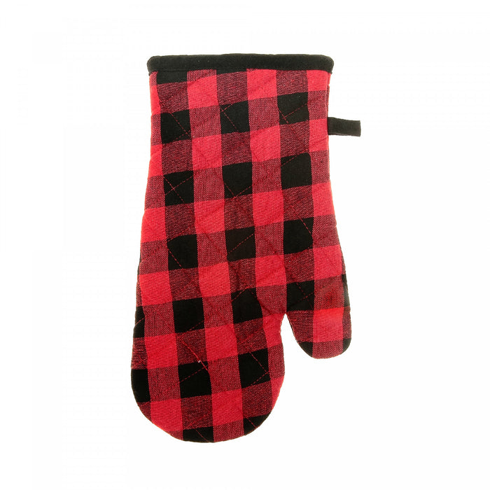 Cotton Oven Mitt Buffalo - Set of 2 Kitchen Linen