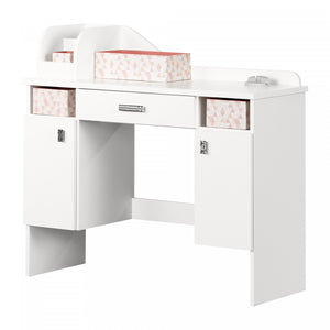 Tiara Medium Makeup Desk - Pure White