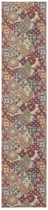 Bellezza Red / Green 2'2\" x 20'0\" Area Rug
