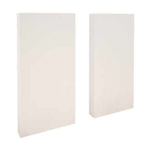 Nordika 2-Piece Extension Panels For Queen Panel Headboards - White