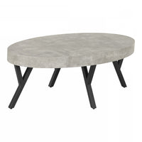 City Life Oval Coffee Table - Concrete 