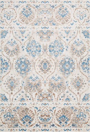 Shi Flora Blue 3x5 Area Rug