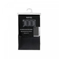 Peva Shower Curtain With 12 C Hooks 71x71 Black