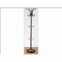 Head Coat Hanger Brown with Marble Base Coat Racks