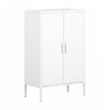 Crea Metal 2-Door Accent Cabinet - Pure White