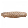 Mango Wood Honeycomb Round Trivet Coaster