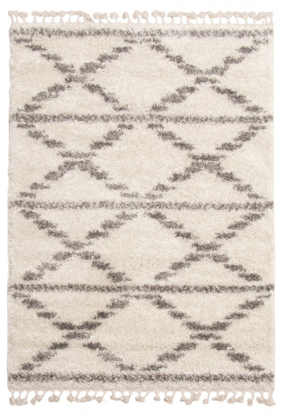 Helma Liv Cream Shag 6'7" X 9'6" Area Rug