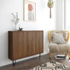 Nordika Slim 2-Door Accent Cabinet - Walnut