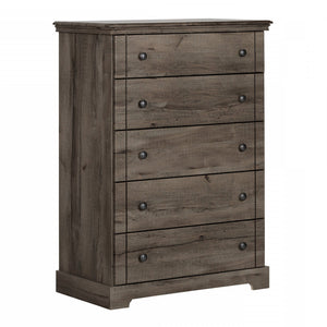 Avilla 5-Drawer Chest - Fall Oak