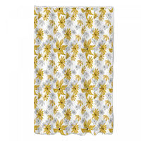 14pc Set Peva S. Curtain 12 Hooks and Bathmat Honey Mustard Shower Curtains
