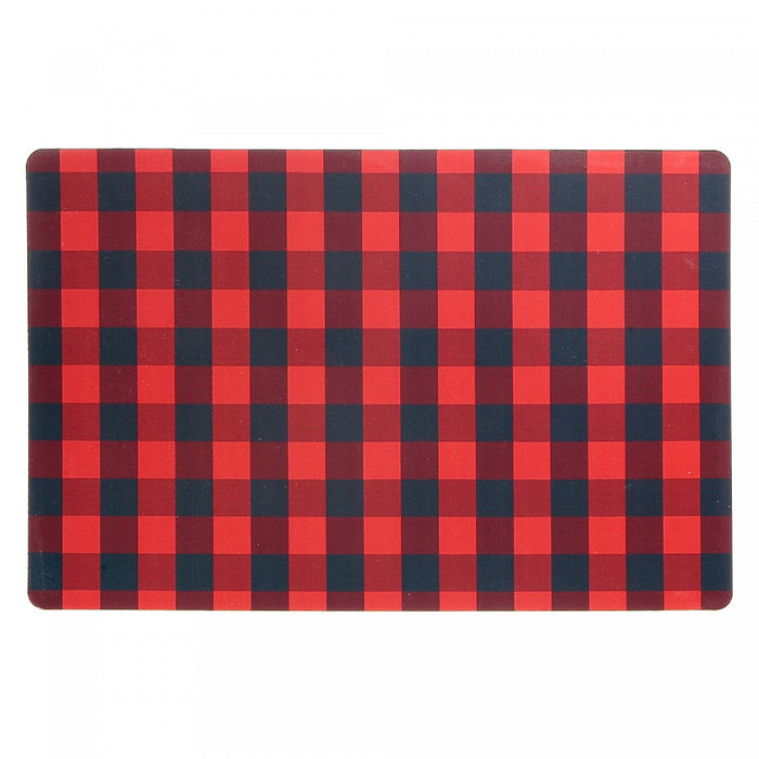 Plastic Placemat Buffalo Plaid - Set of 12