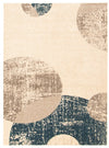 Ellegance Ivory / Blue 6'7\" x 9'6\" Area Rug