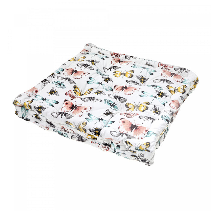 Design Box Cushion 16\" x 16\" Butterfly - Set of 2 Chair pad.