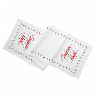 Holly Berries Border Table Runner Joyeux Noel