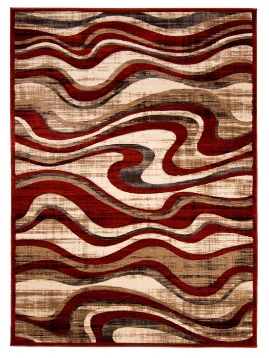 Allonah Red Area Rug - 7'10\" X 10'2\" 