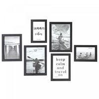 6 Pc Gallery Frame Set Black Frames