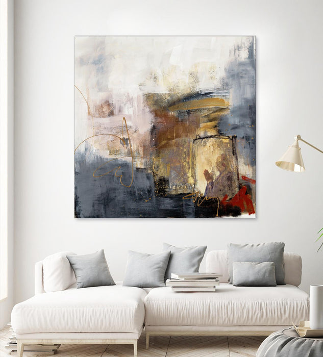 \"Hands To Heart Ii\" Giant Art 54x54 Wall Art