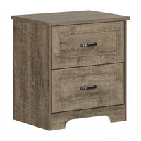 Prairie 2-Drawer Nightstand - Weathered Oak  