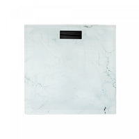 Digital Glass Body Scale Square - White Marble Bath Accessories