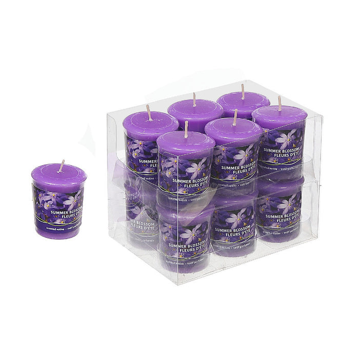Mushroom Votive Summer Blossom Candle - Set of 12