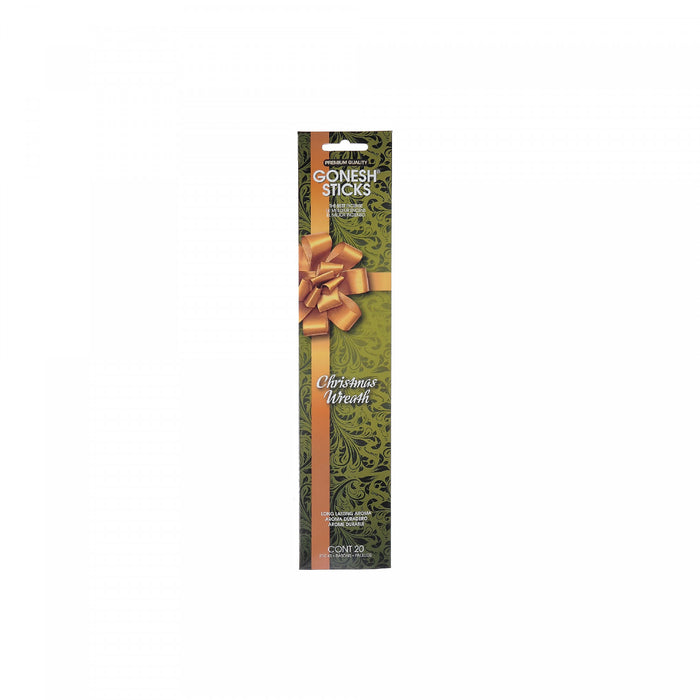Gonesh Stick 20 Christmas Wreath - Set of 8 Incense Sticks