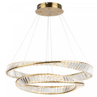 Stella 65 W LED Brushed Brass Chandelier