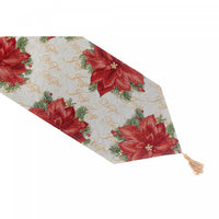 Tapestry Runner Joy Hope Poinsettia 36