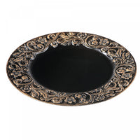 Charger Plate Baroque Black Brushed Dinnerware