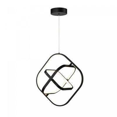 Sienna 30 W LED Square Black Pendant