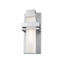 Camden 1-Light Silver Outdoor Wall Light 