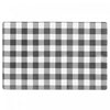 Plastic Placemat White Buffalo Plaid - Set of 12