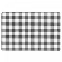 Plastic Placemat White Buffalo Plaid - Set of 12