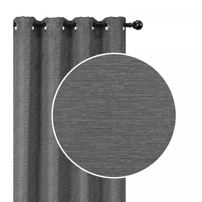 Jacquard Blackout Panel Linea Ivory 84\" Drapes and Blinds